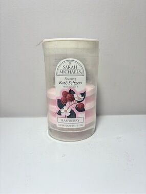 Sarah Michaels Raspberry Foaming Bath Seltzers 3 count